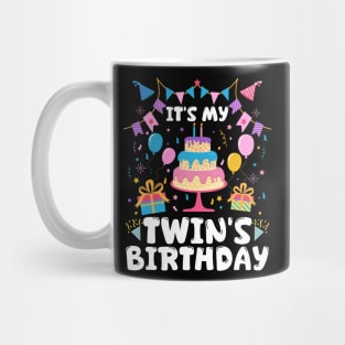 It's My Twin's Birthday Cute Mug